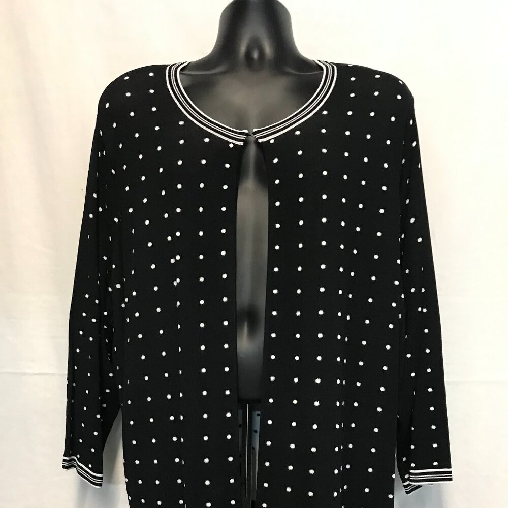 Jones New York Signature 3x sweater Black Polkadot
